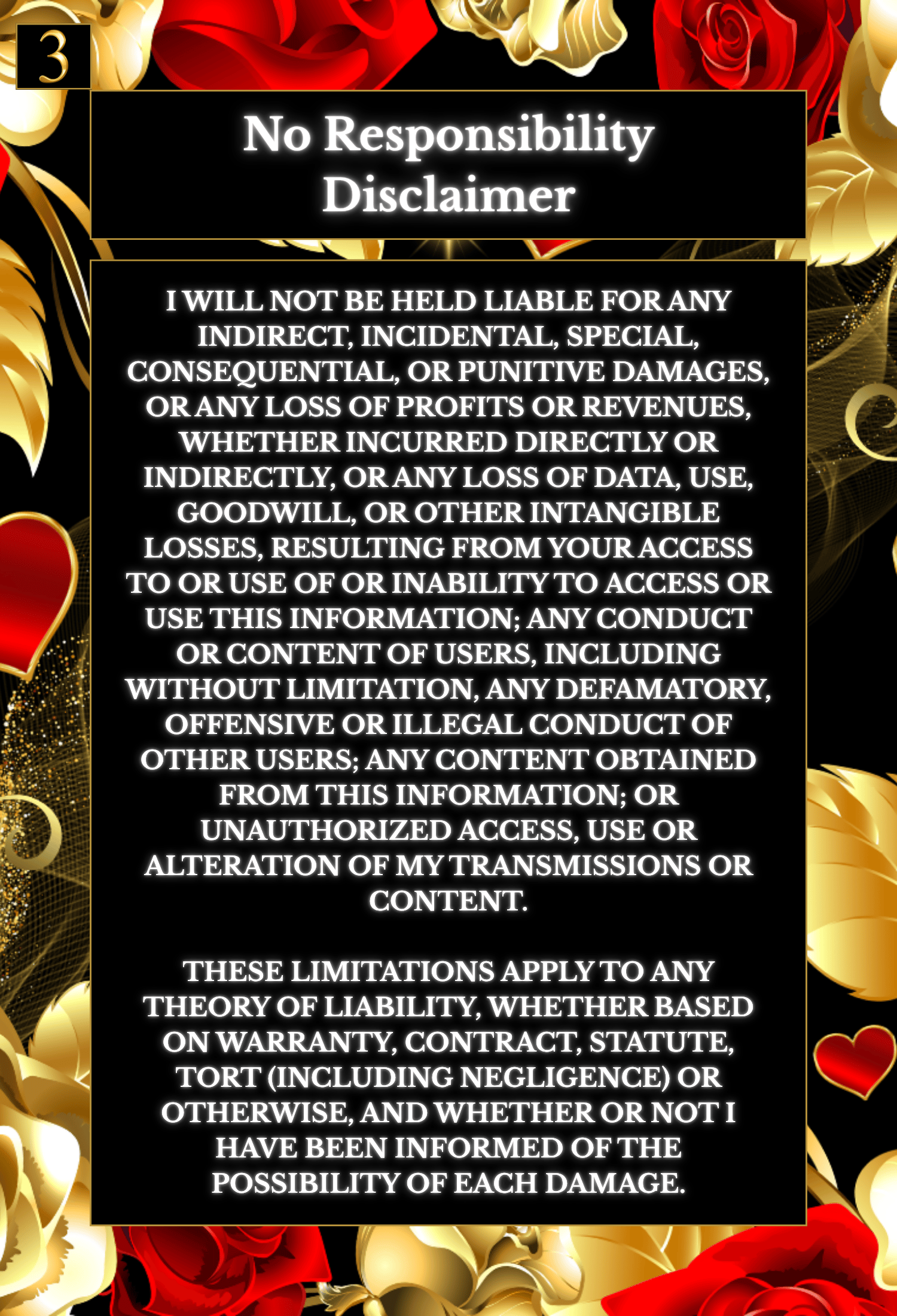 An image depicting a disclaimer for the Memoir Name Exposure List.