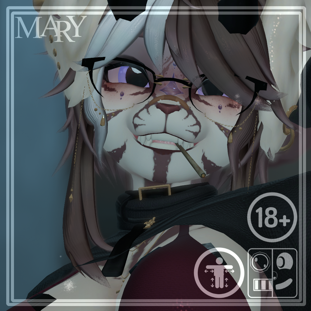 ⋆˚🐾˖° Mary the Weed pup - VRCFT - PC only - 18 plus!!⋆˚🐾˖°