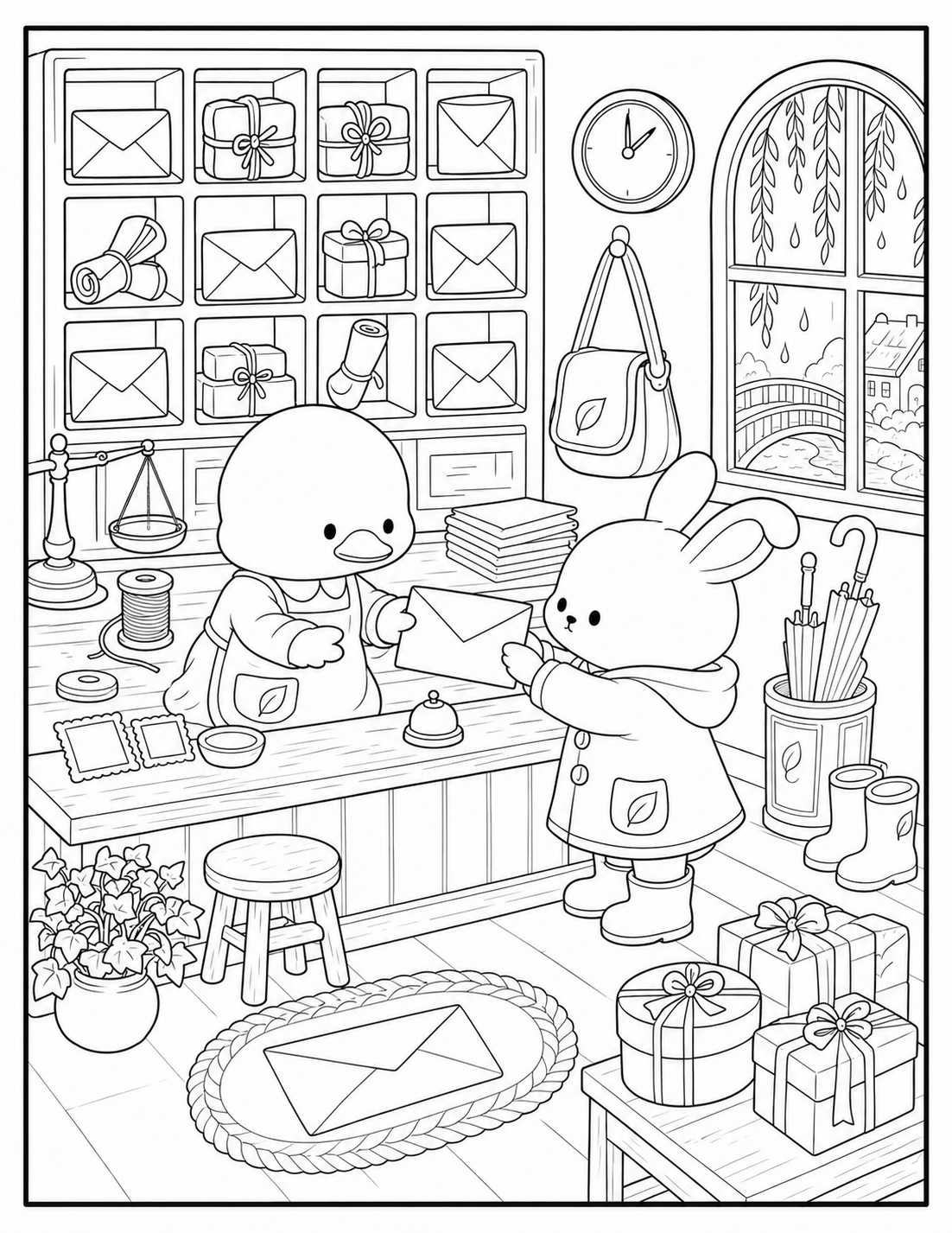 ilustraciones para colorear adultos animalitos