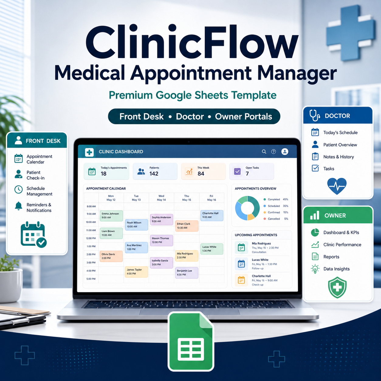 ClinicFlow Medical Appointment Manager | Templova Digital