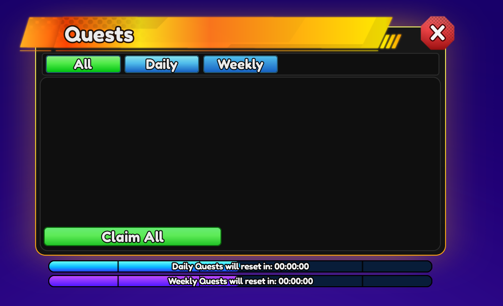Roblox Items Quests Server Selector GUI pack