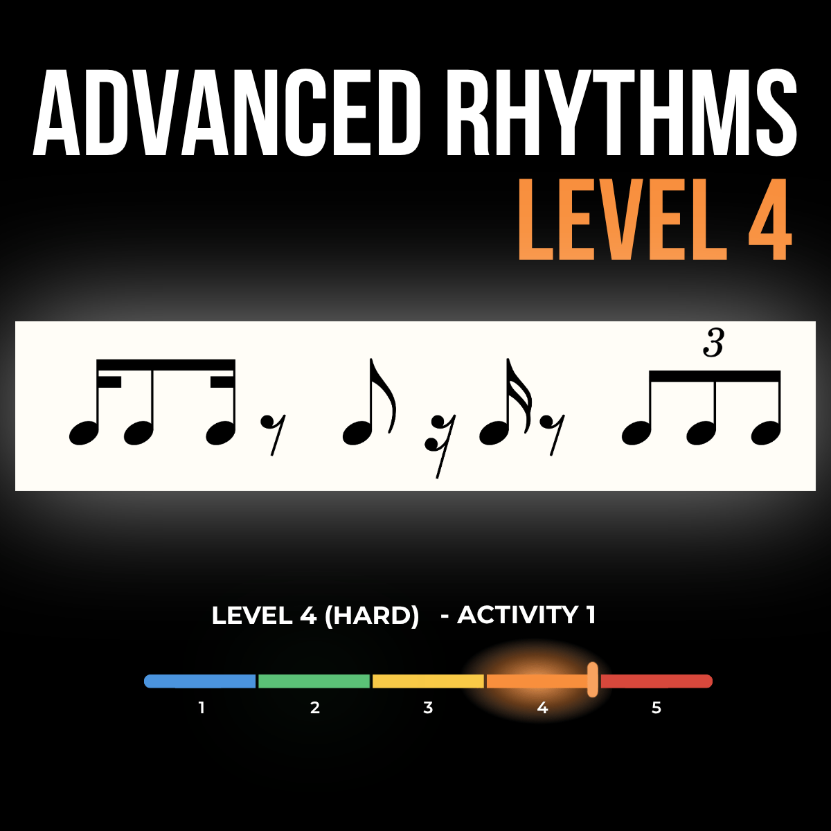 Advanced Rhythms with syncopated musical notes