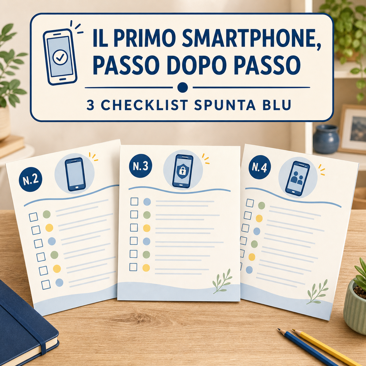 Copertina del Pacchetto Spunta Blu n. 1 con le checklist n. 2, n. 3 e n. 4
