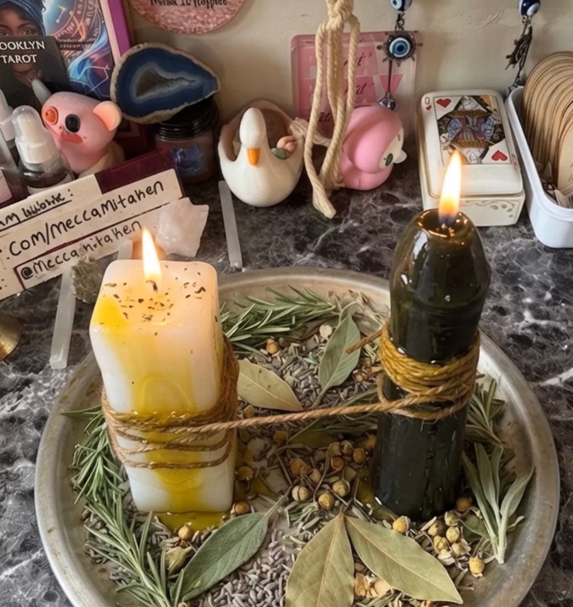 Handcrafted Botanical Soy Candle | Spiritual Intention Candle