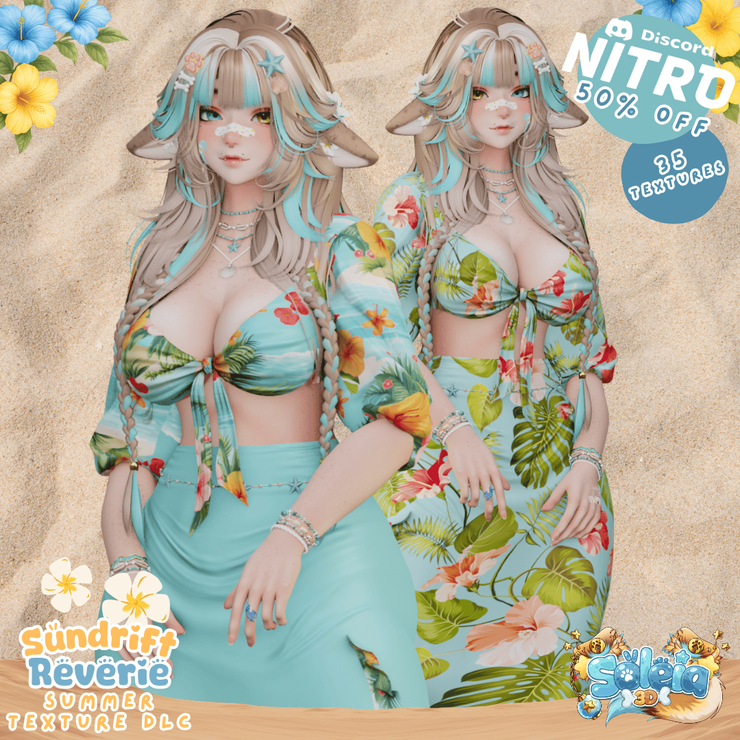 Summer Texture DLC - Sundrift Reverie - 35 COLORS - Summer/Tropical - EGirl