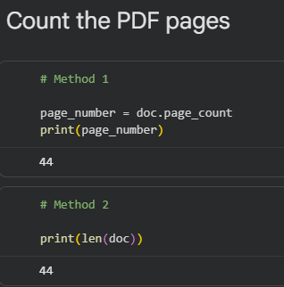 How to Count PDF Pages with PyMuPDF
