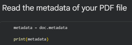 How to Read PDF Metadata with PyMuPDF