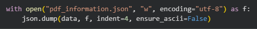 How to Save PDF Information as JSON