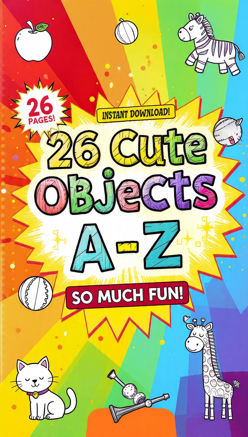 26 A-Z coloring images for Kids