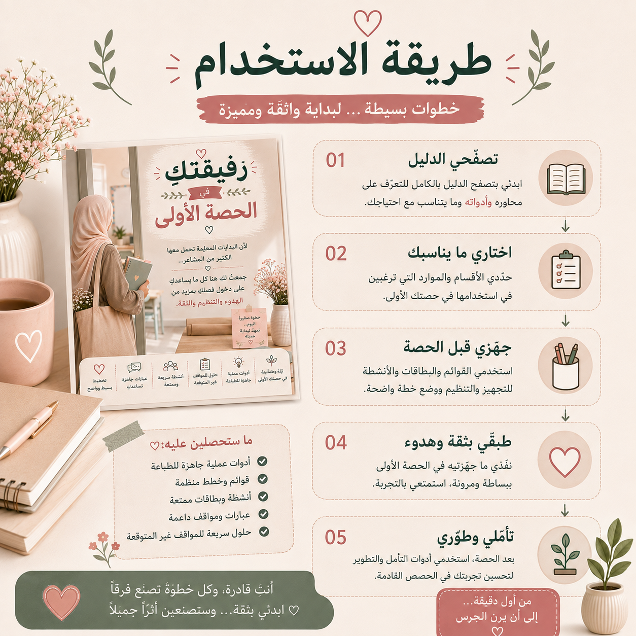 رفيقتكِ في الحصة الأولى 🤍 | دليل عملي للمعلمة الجديدة