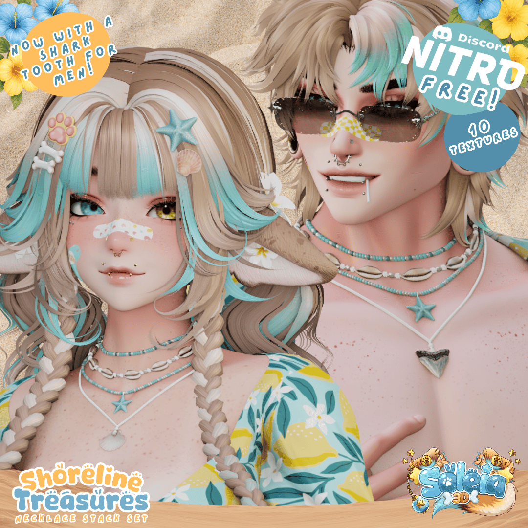 NITRO FREE Shoreline Treasures Necklace Set - Summer/Beach - EGirl
