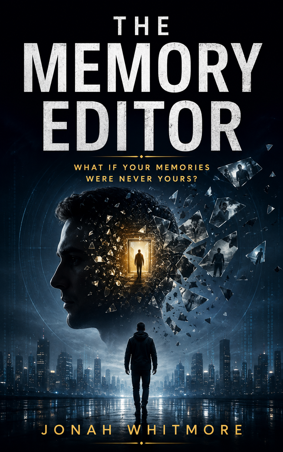 The Memory Editor by Jonah Whitmore — psychological science-fiction thriller book cover
