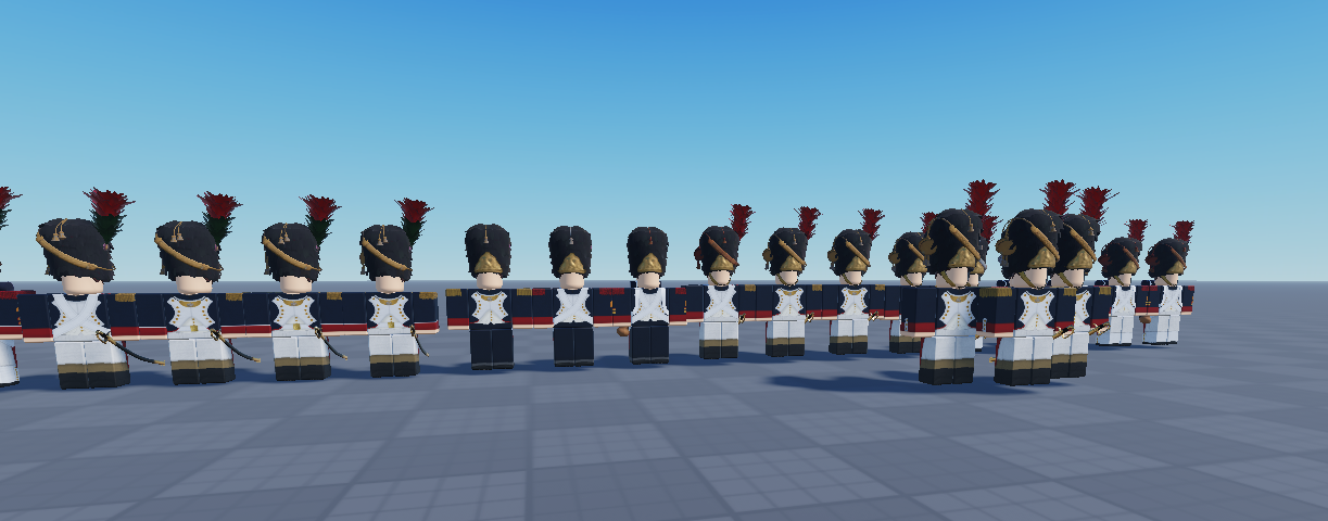 French Imperial Guard Napoleonic uniforms Roblox