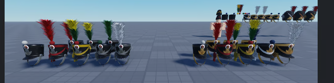 French Napoleonic shako collection Roblox