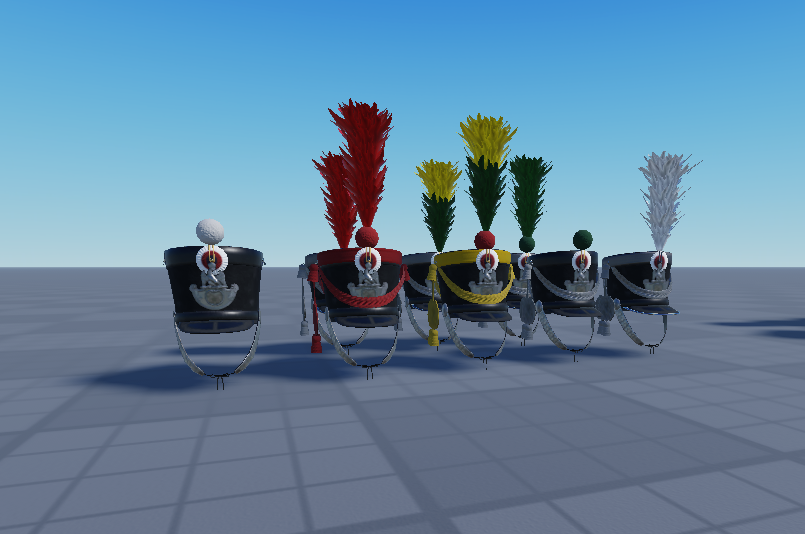 Roblox Napoleonic infantry headgear pack