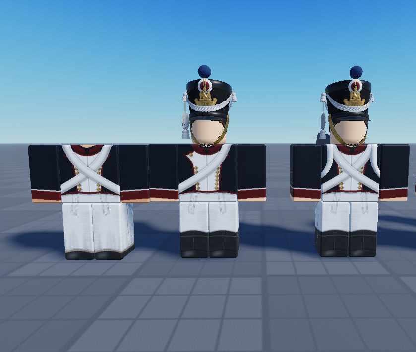 French Fusilier character uniforms for Roblox
