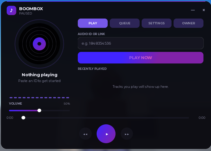 Roblox owner soundtrack control system