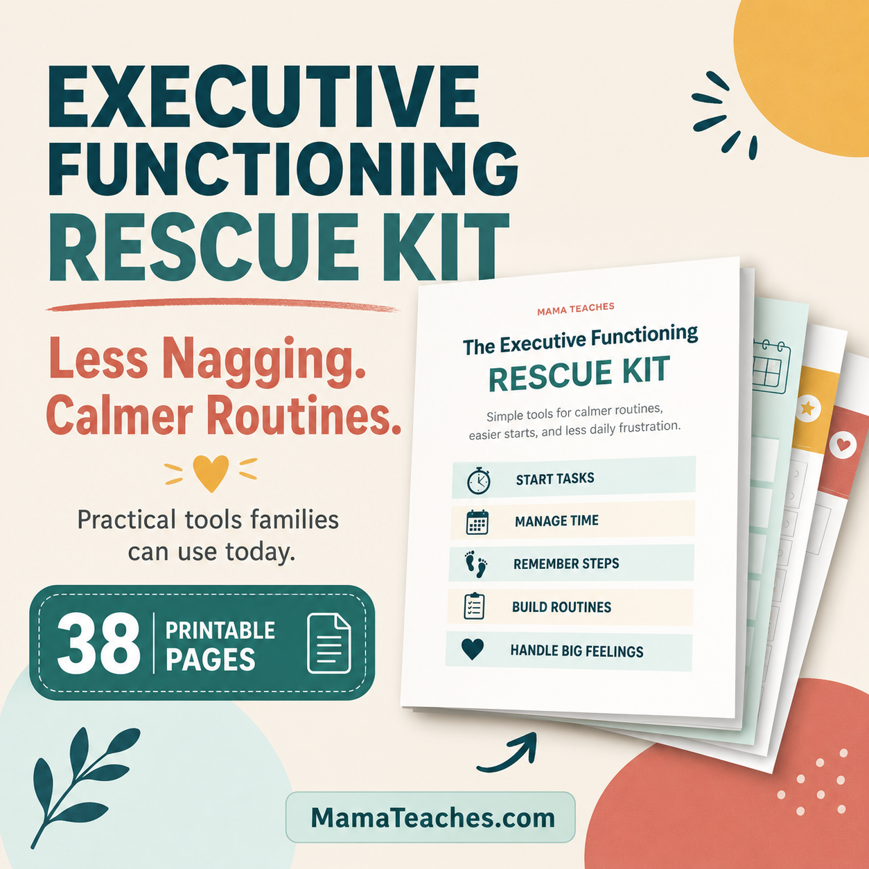 the executive functioning rescue kit cover photo
