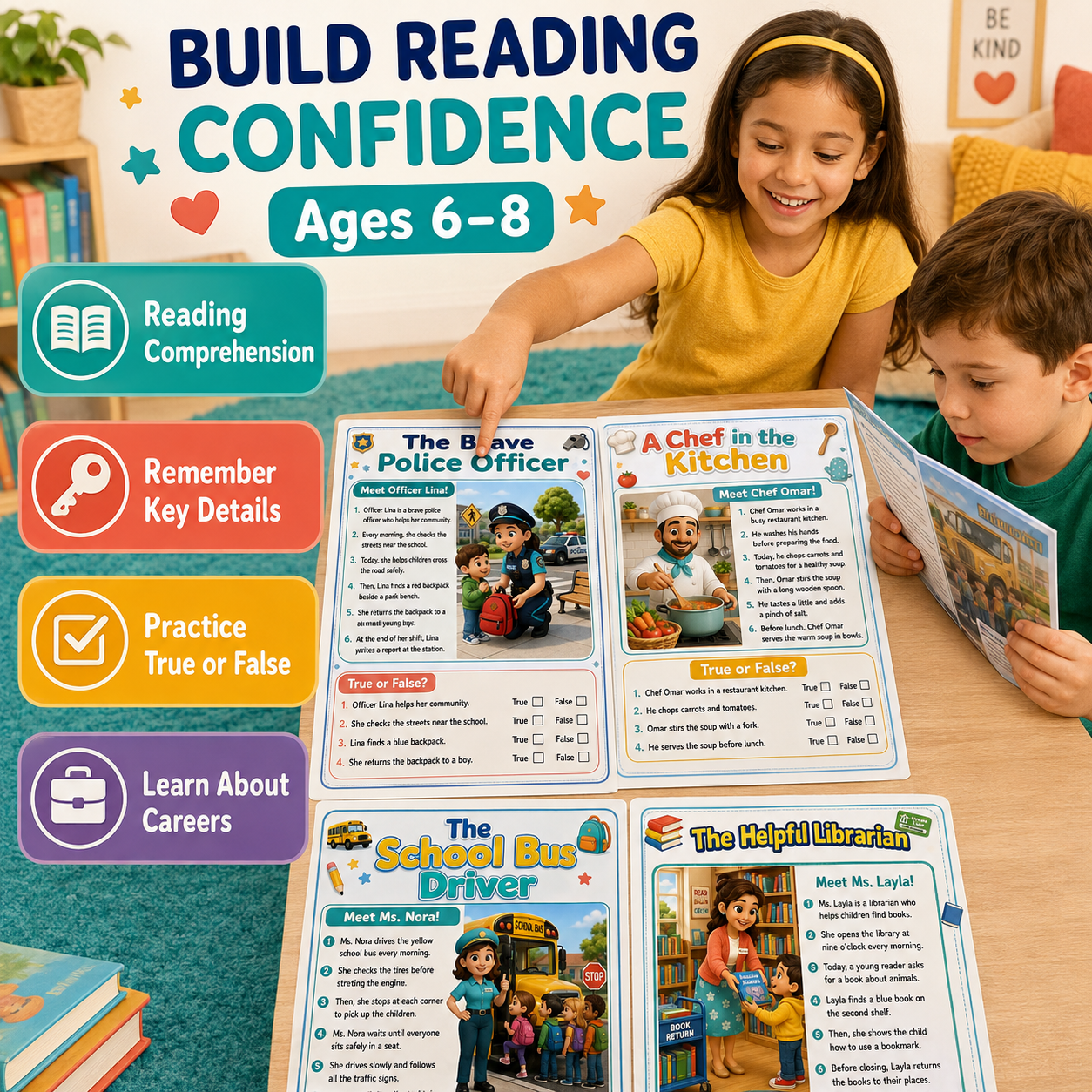 Help Your Child Read, Understand & Explore Careers | 30 Printable Activities + AI Prompt
