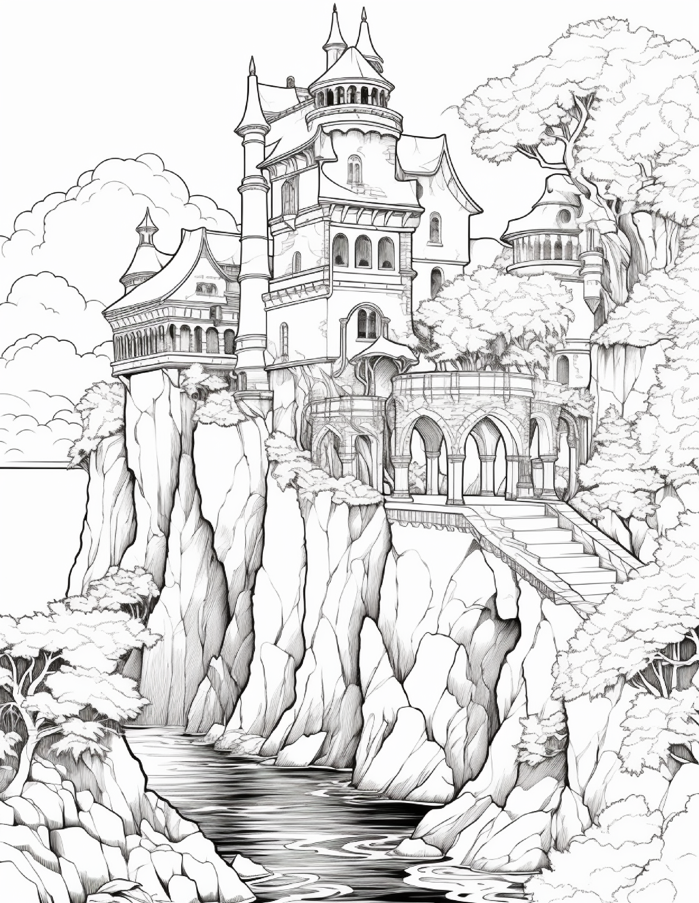 Mystery Island Coloring Pages for Adults