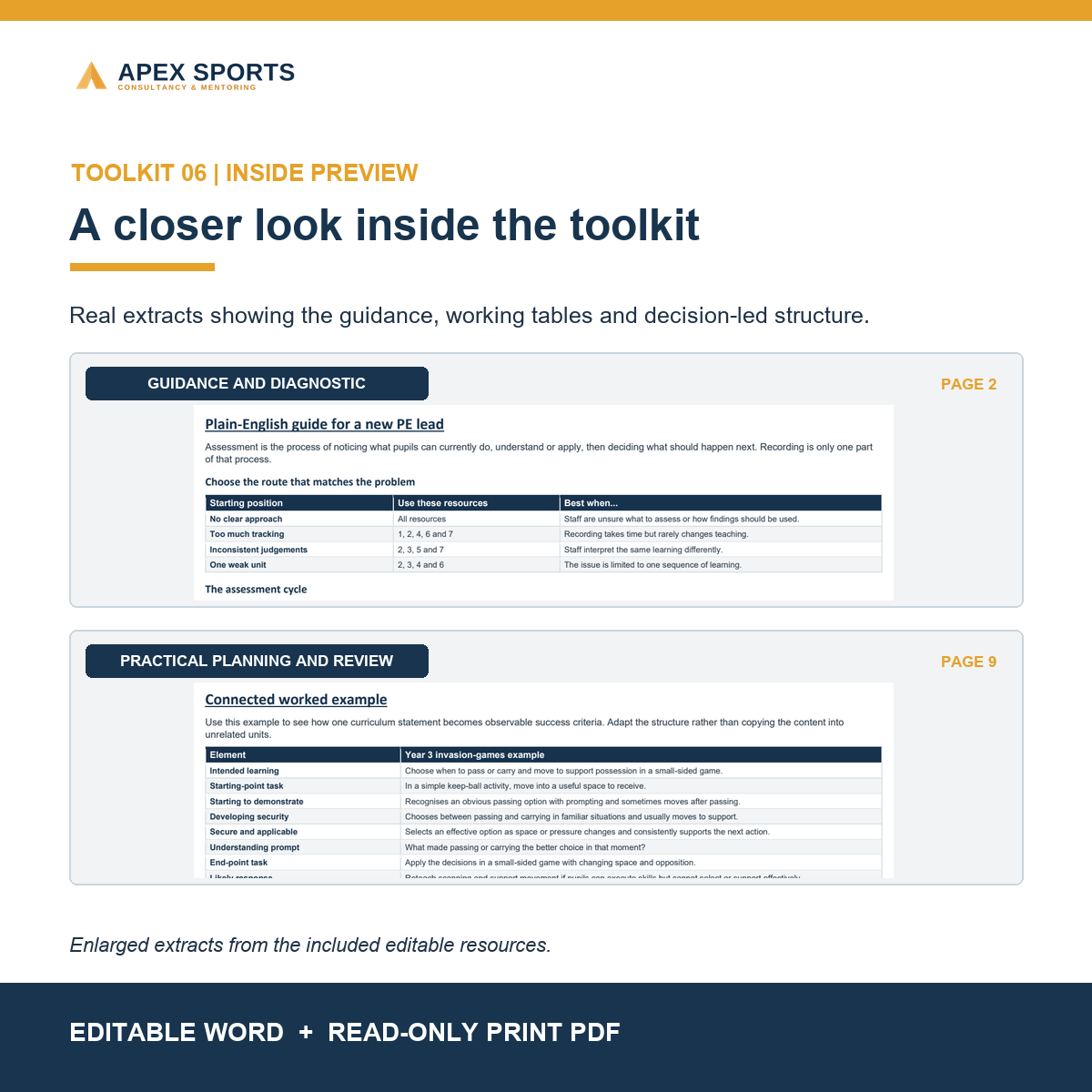Preview of editable primary PE assessment, teacher judgement and pupil progress resources.
