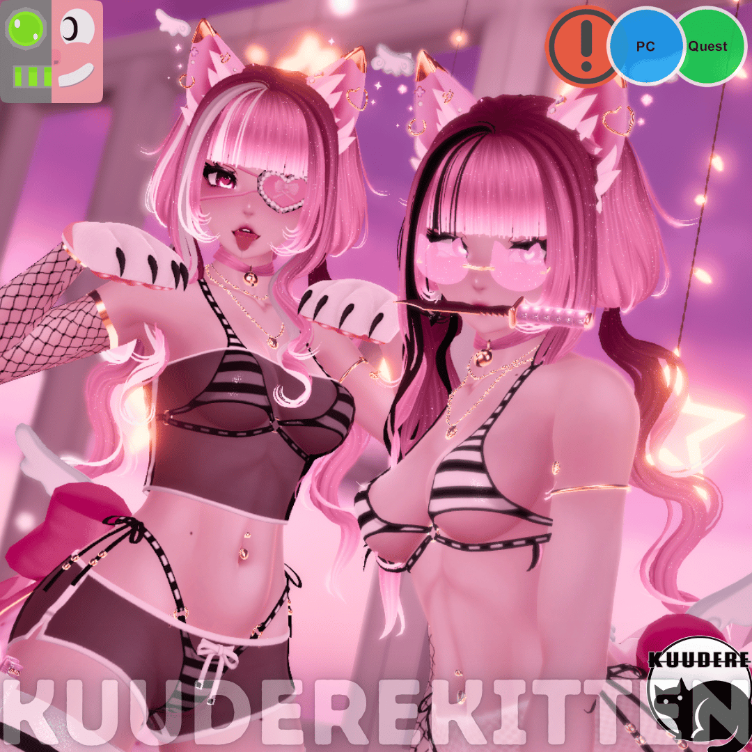 Karma Kitten, Yandere Cat Girl Avatar [PC+QUEST][SPS] [VRCFT][VRChat Avatar]
