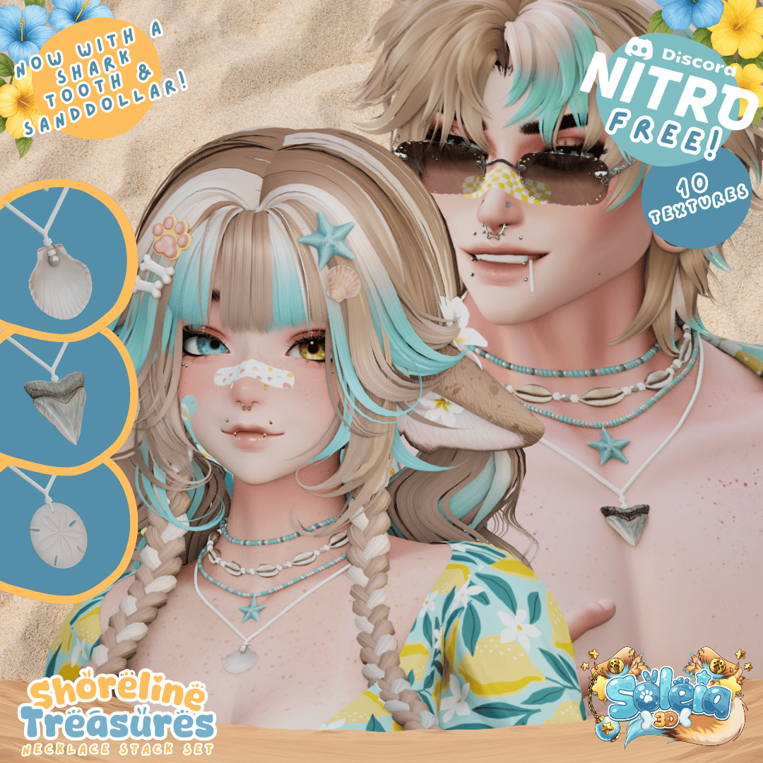 NITRO FREE Shoreline Treasures Necklace Set - Summer/Beach - EGirl