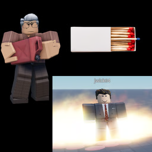 Roblox scripted gas canister and matchstick fire system