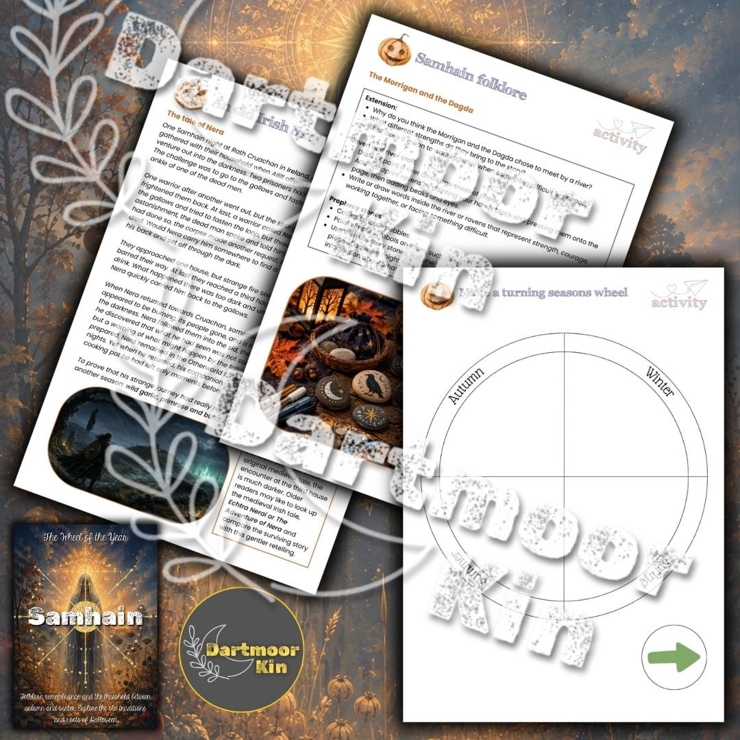 Samhain Family Pack | Halloween Folklore, Crafts, Nature Study & Wheel of the Year Printable
