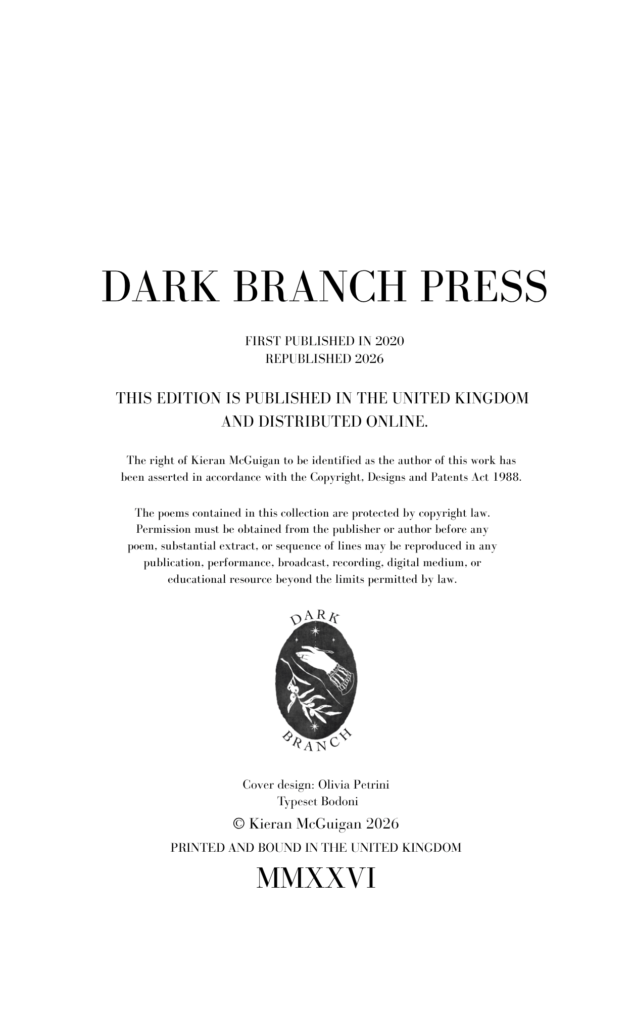 Dark Branch Legal Page for Cupio