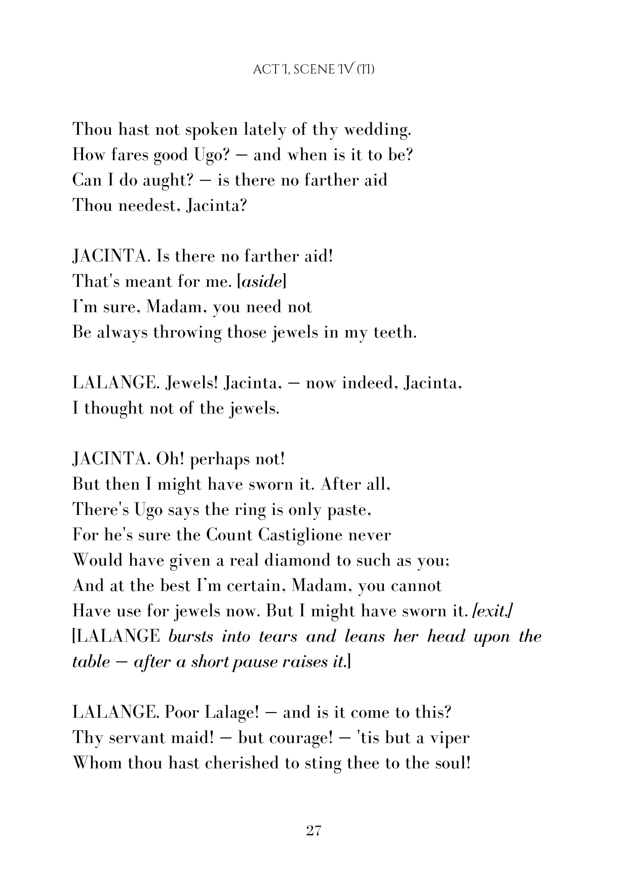 ACT 1 SCENE IV POLITIAN