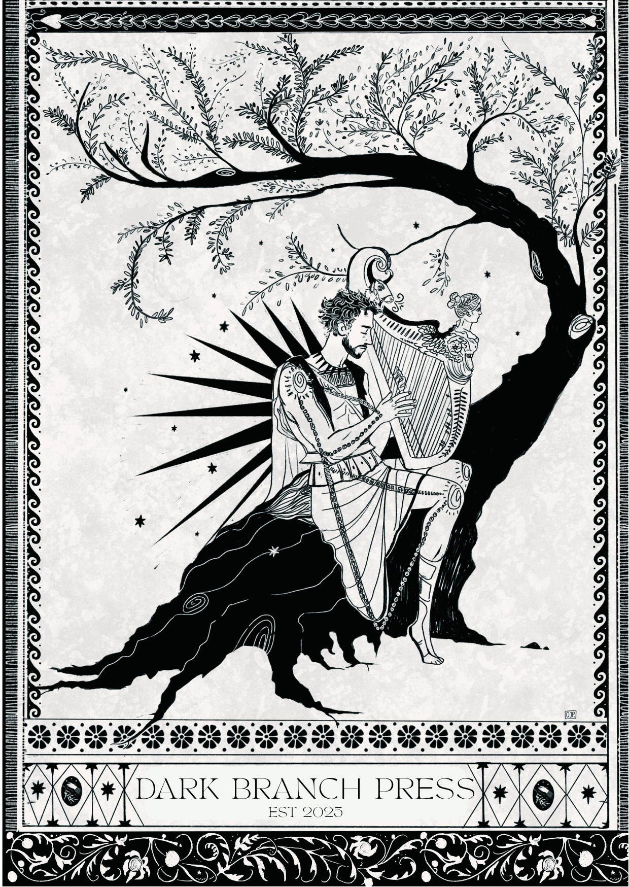 Printers Mark Dark Branch Cupid Crucified