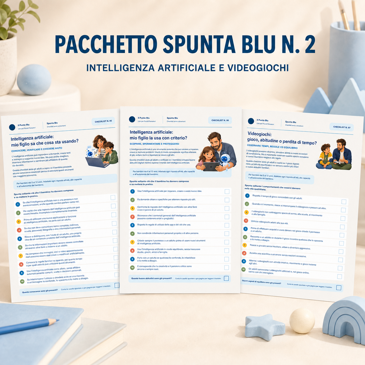 Copertina del Pacchetto Spunta Blu n. 2 con le checklist n. 5, n. 6 e n. 7