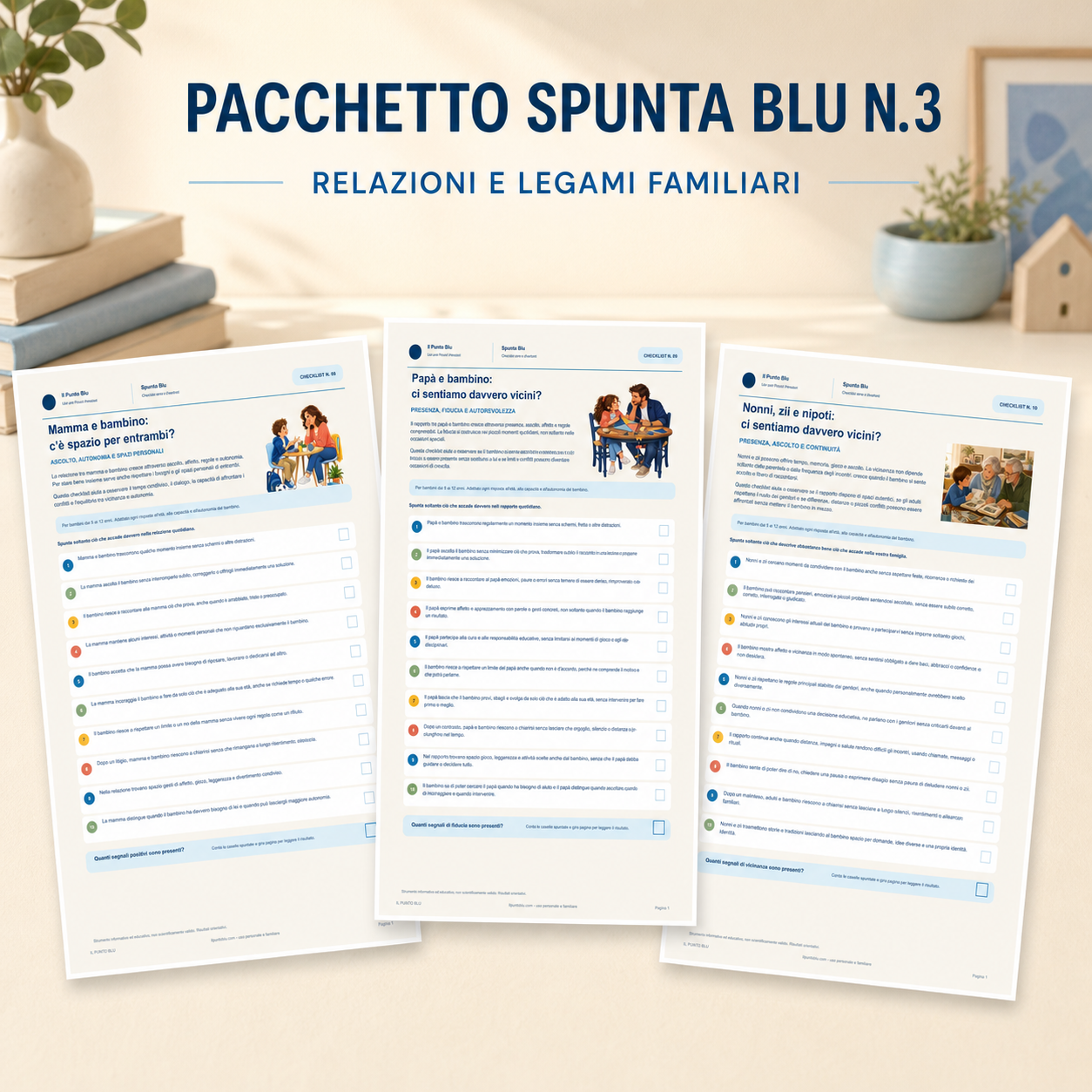 Copertina del Pacchetto Spunta Blu n. 3 con le checklist n. 8, n. 9 e n. 10