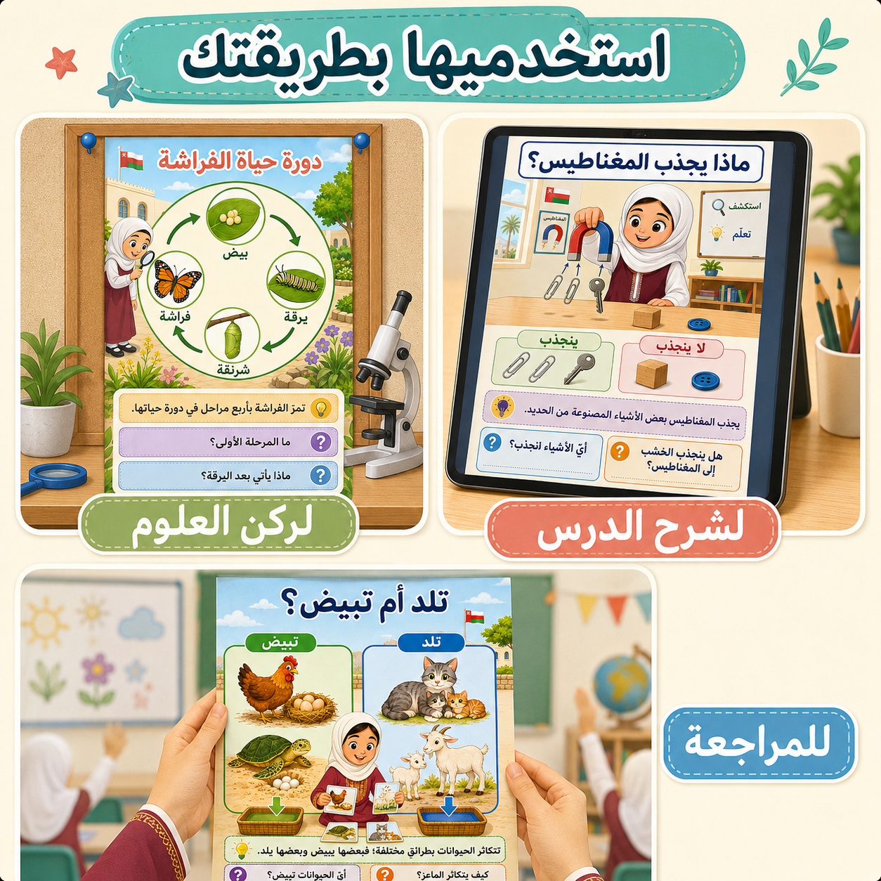 بوسترات درس اليوم – 50 بوسترًا تعليميًا لمادة العلوم للصف الثاني الأساسي