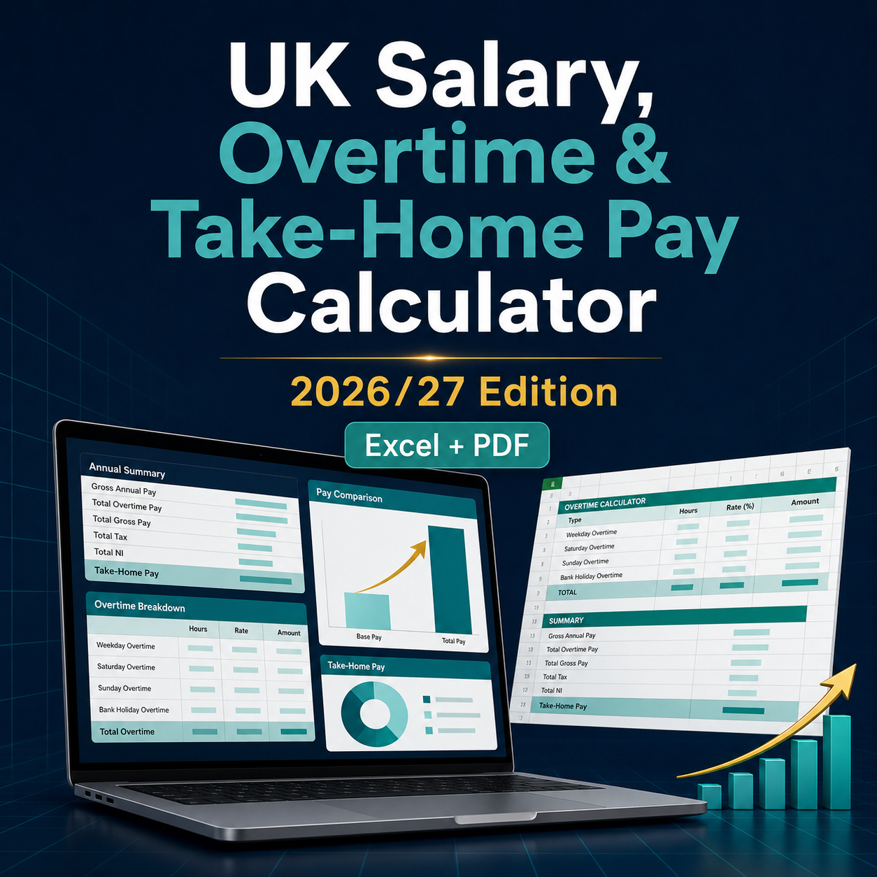 UK Salary, Overtime and Take-Home Pay Calculator 2026/27 cover