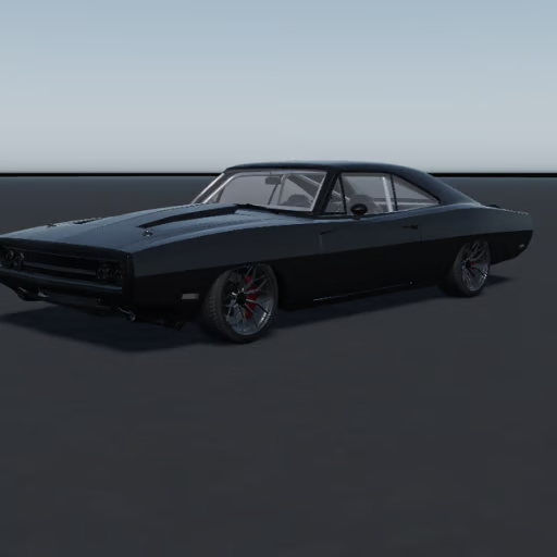 Black 1970 Heavy Muscle Sedan exterior
