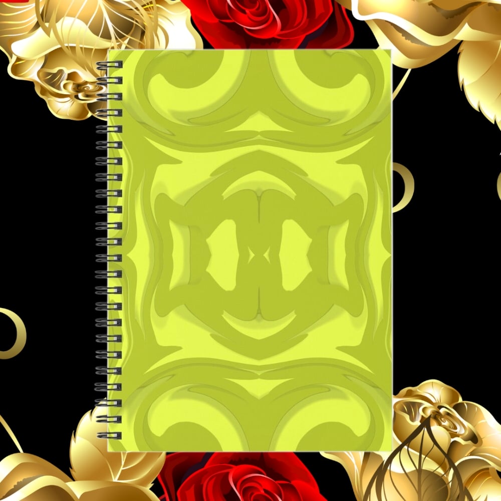 A spiral notebook design created by Erin Nevers.