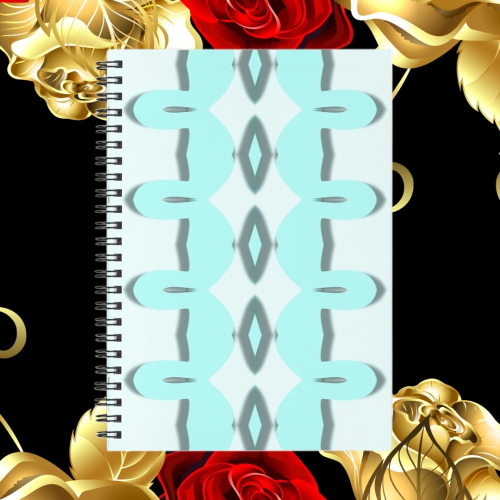 A spiral notebook design created by Erin Nevers.