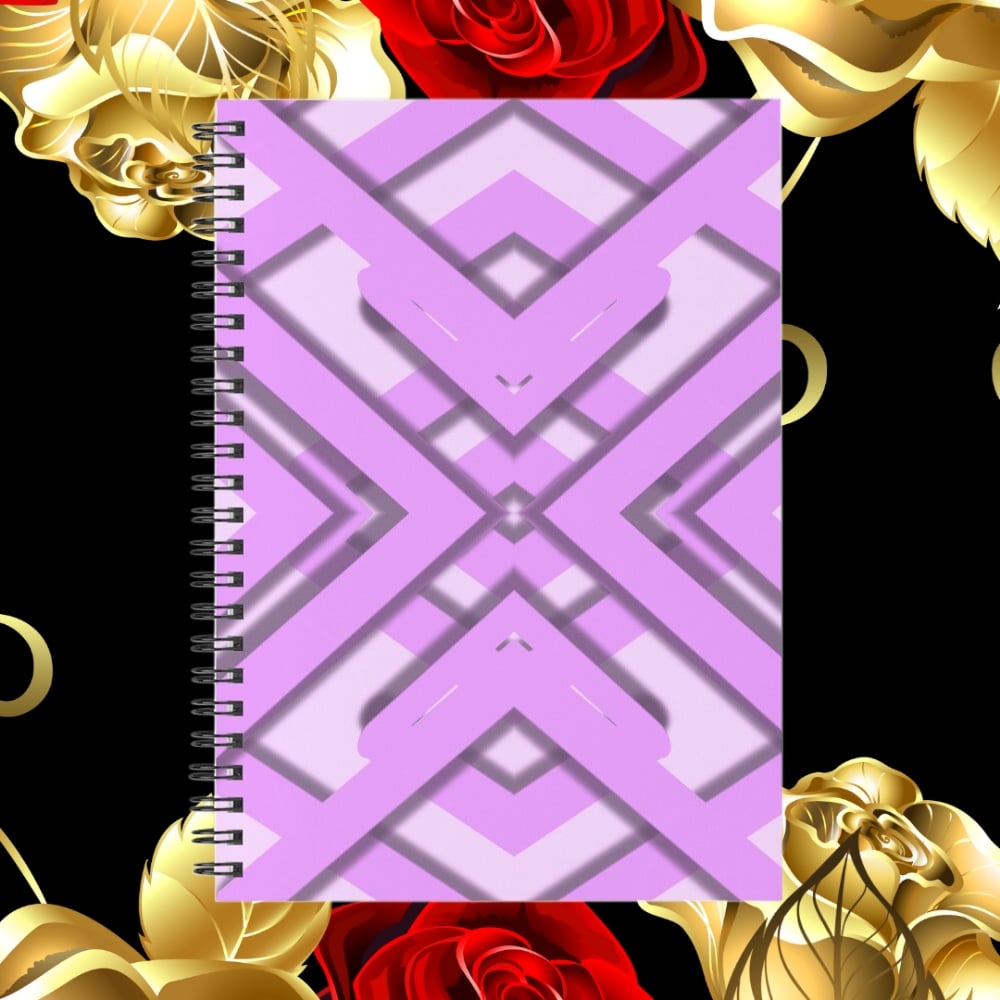 A spiral notebook design created by Erin Nevers.