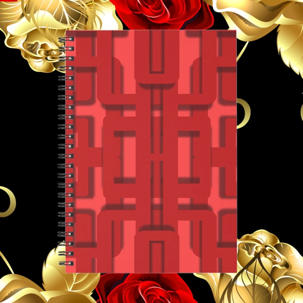 A spiral notebook design created by Erin Nevers.