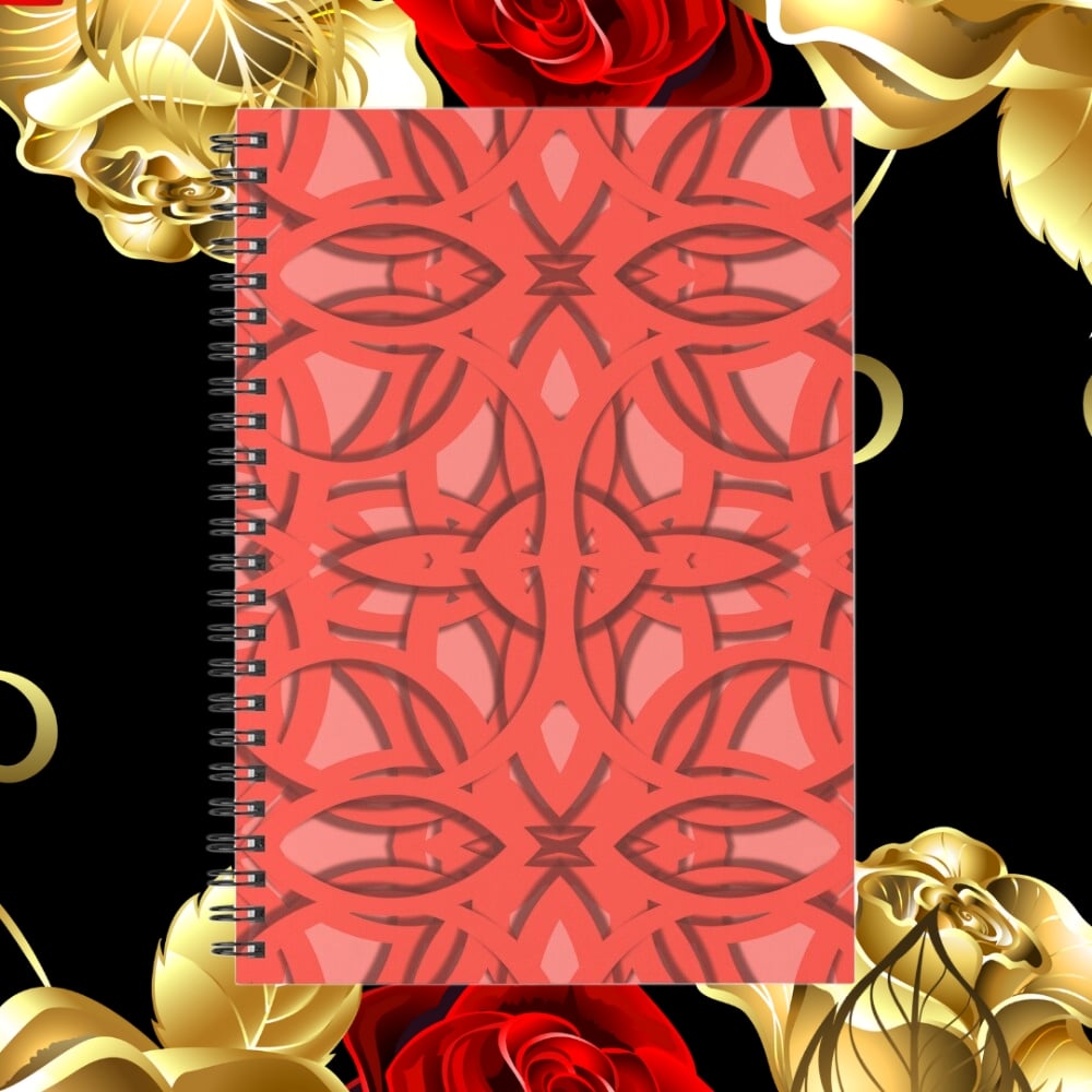 A spiral notebook design created by Erin Nevers.