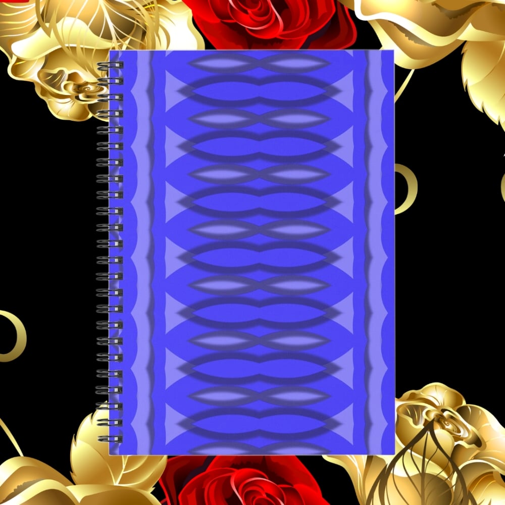 A spiral notebook design created by Erin Nevers.