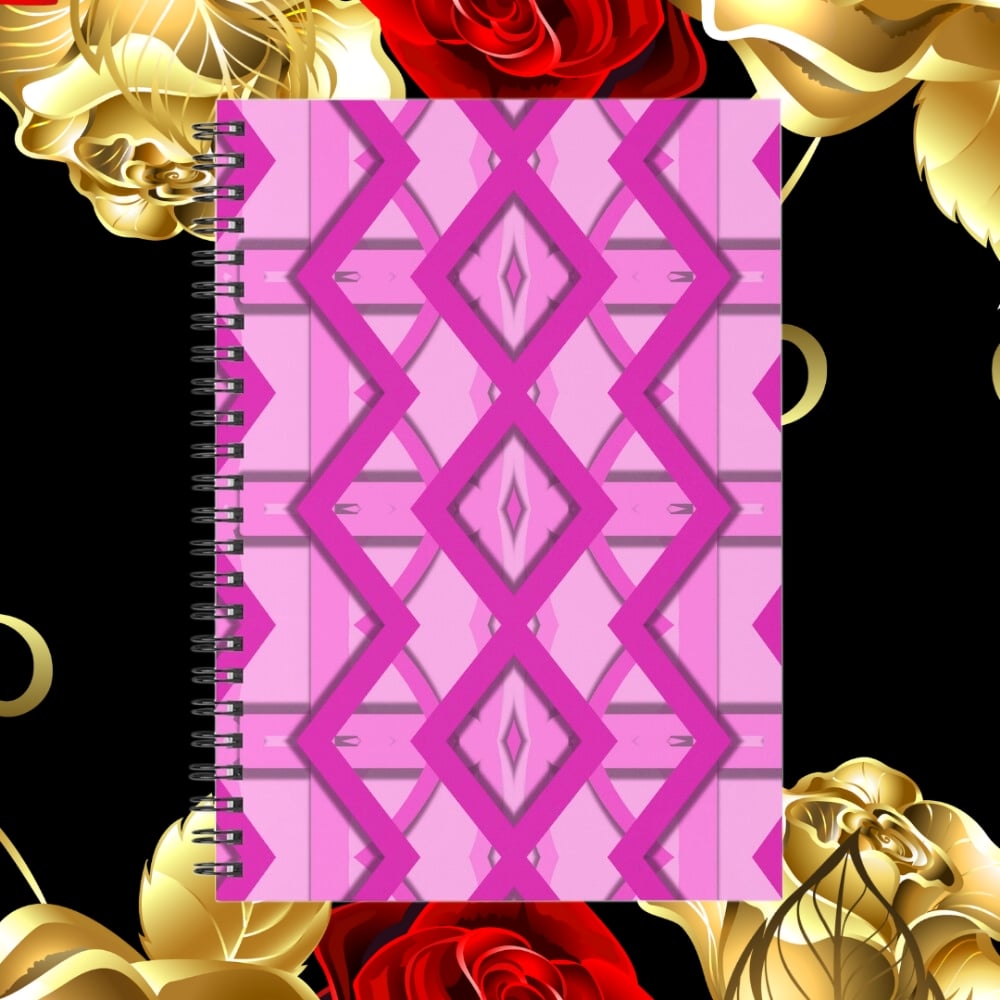 A spiral notebook design created by Erin Nevers.