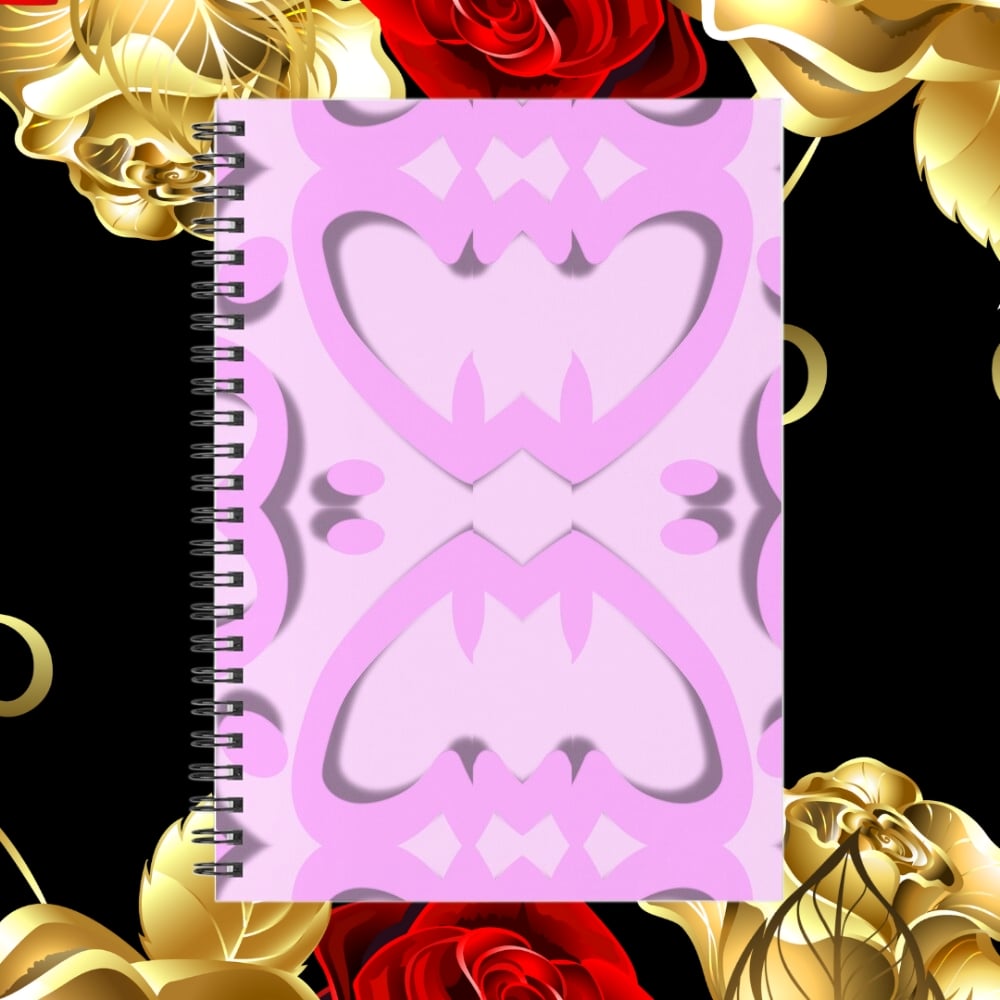 A spiral notebook design created by Erin Nevers.