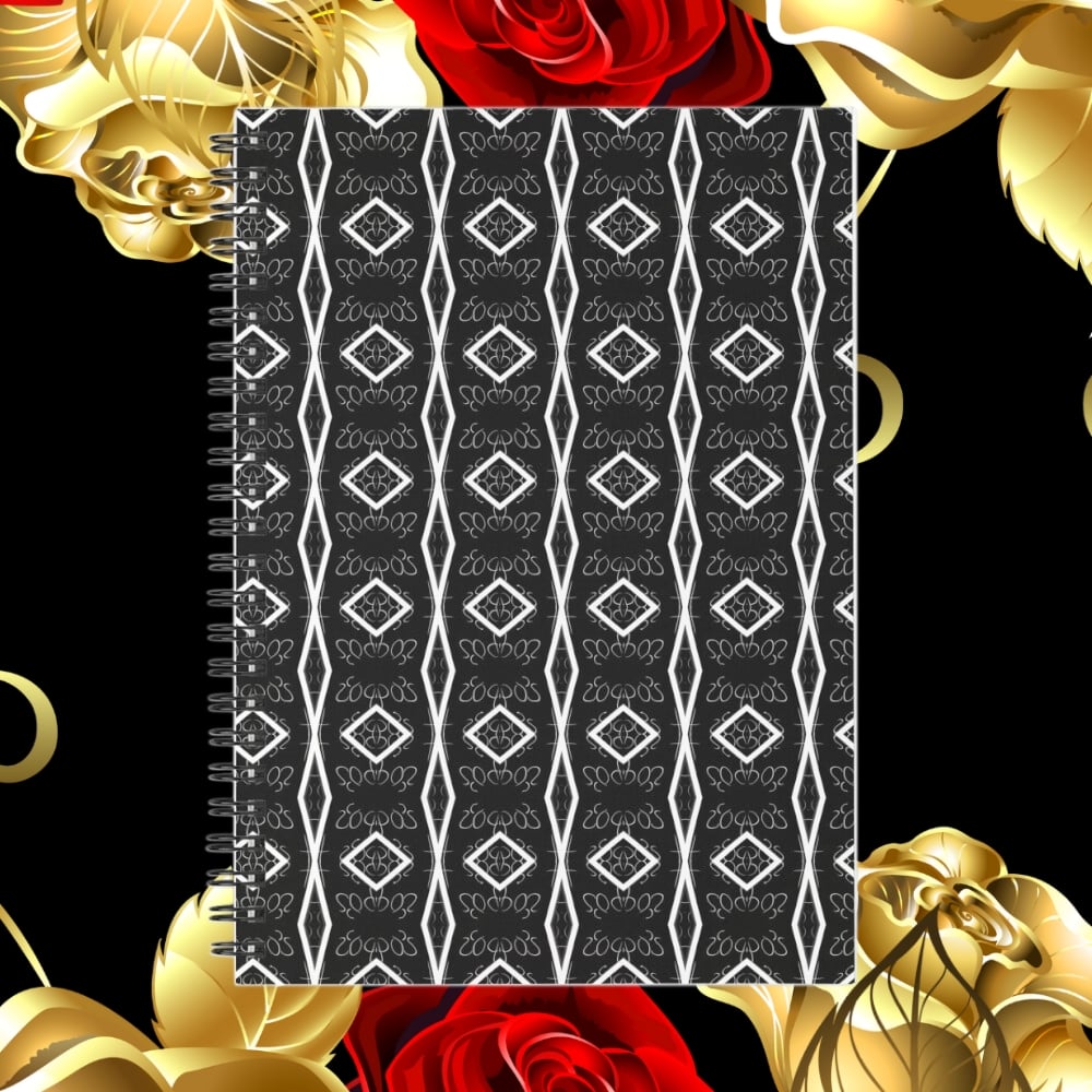 A spiral notebook design created by Erin Nevers.