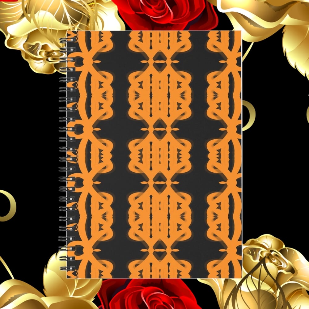 A spiral notebook design created by Erin Nevers.