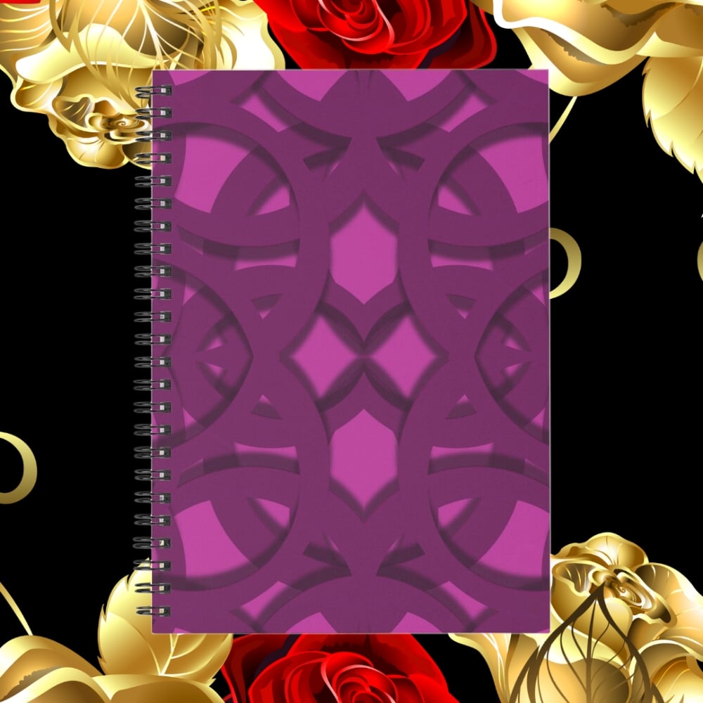 A spiral notebook design created by Erin Nevers.