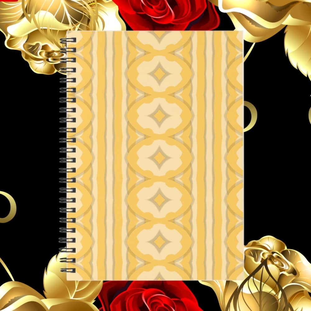 A spiral notebook design created by Erin Nevers.