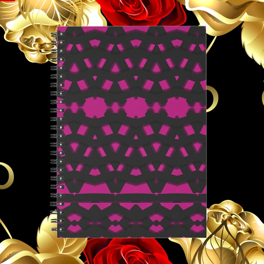A spiral notebook design created by Erin Nevers.